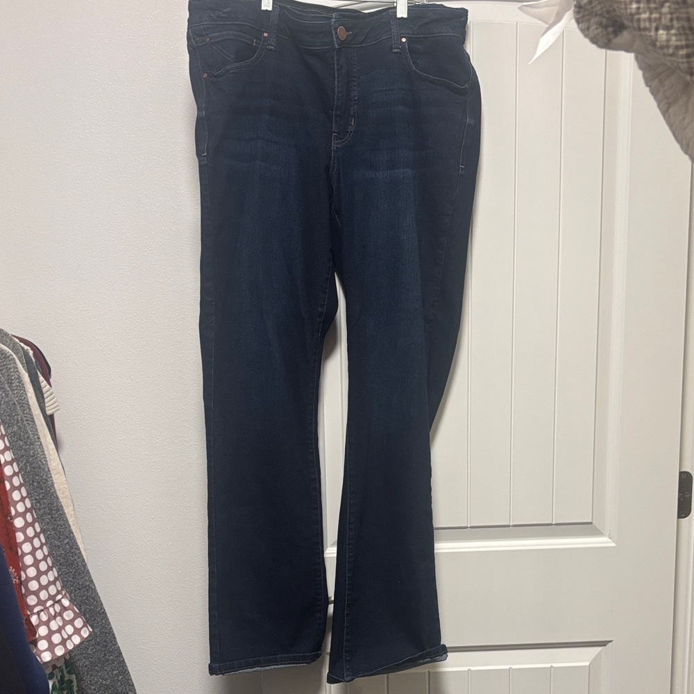 Maurices Dark Blue Flare Jeans